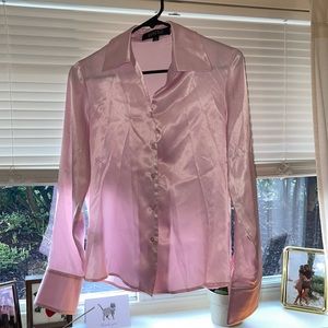 Vintage Satin Button-down Shirt